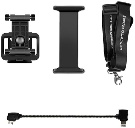 JLANDA Für DJI Mavic Mini/1/Pro/2/Air/Spark Fernbedienung Telefon Tablet Monitor Verlängerung Halter Halterung Montieren Clip Front Controller Stand(Color:with IOS Cable)