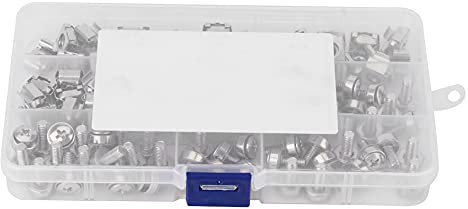Tuercas Enjauladas M5, Montaje de Hardware, Tornillos M5*16, Marco de Orificio Cuadrado, Vehículo, 100 Uds.