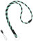 OFFCUP Correa para Cuello Cordón Cuerda, 1PC Cordones de Insignia, Acolladores con Hebilla de Seguridad y Llavero, Desmontable Cinta de Identificación Teléfono Móvil Lanyard Llavero Cordón (Verde)