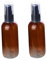 ASAKKURA 5 Stück 50 Ml Nachfüllbare Sprühflaschen Aus Kunststoff Kleine Pumpsprühflaschen Mit Schwarzer Pumpe Leeres Sprühgerät Für Parfü Und Make up Wasser Ideal Für Reisen Hellbraun