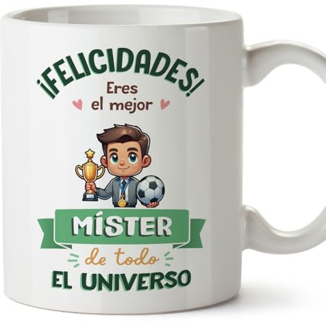 MUGFFINS Tazas para MÍSTER hombre - En Español - Mejor Universo Trofeo - 11 oz / 330 ml - Regalo original y divertido