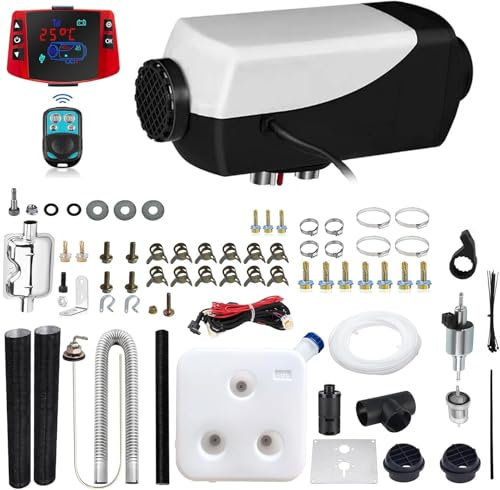 ZHIBANG Diesel-Luftheizung Einzigartige intelligente 12V/8KW Dieselheizungen, Autoheizung mit LCD Display, 10L Kraftstofftank, geeignet für Wohnmobil, Anhänger, LKW, Boot,Familiengebrauch