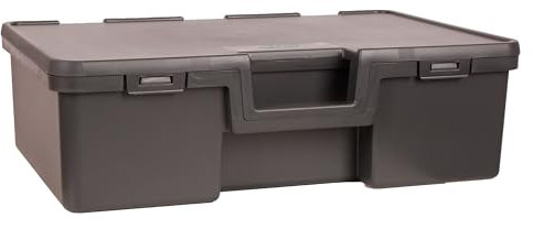 raaco Transportboxen Solid 3, Werkzeugträger 37 x 57 x 17 cm, Stapelbarer Werkzeugkasten mit Tragegriff leer aus Kunststoff, Belastbar bis 35 kg, leicht, Werkzeugbox für Organisation, Schlagfest