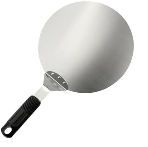 Pelle à pizza ergonomique en acier inoxydable pour transporter des pizzas et des gâteaux, outil de cuisine facile à utiliser (30 cm)