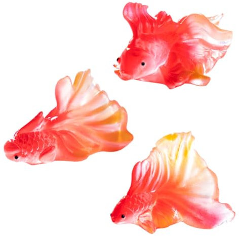 Alipis 1 Set Mikro Landschafts Ornamente Miniatur Fische Zum Basteln Mini Goldfische Künstliche Fische Für Teich Miniaturfiguren Aquarium Ornamente Fischtank Dekoration