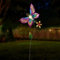 Garden Mile Pink Butterfly Solar Lights Outdoor Garden Ornaments Hand Painted Metal Stakes Waterproof Butterfly Ornament And Solar Lights Flowers Decor For Outdoors Yard Patio Flowerbed Plant Pot