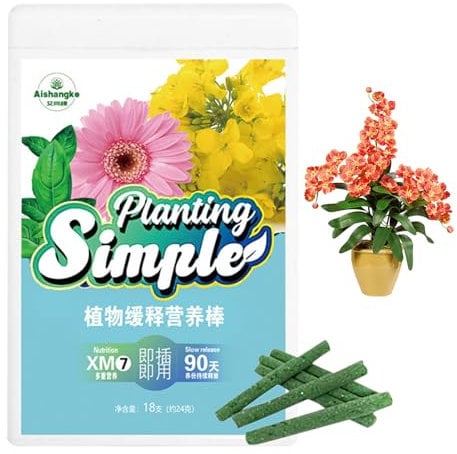 18 Plant Fertilizer Sticks, Easy Plant Care, Direct Absorption By Roots, Save Time And Energy, Plant Growth Fertilizer Nutrition Sticks For All Flowering And Foliage Houseplants, Fern & Palm