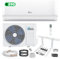 Kältebringer R290 Split Klimaanlage - 12000 BTU - 3,4 kW - Propan Klimagerät mit Heizfunktion, WiFi & App, bis 55qm, sehr leise - 5m Kupferleitung, Kältemittel R32, Montagematerial, Wandhalterung