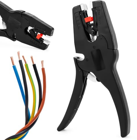Yooyan Abisolierzange, Multifunktionale Kabelschneider 2-In-1 Handwerkzeug,Selbsteinstellende Kabelabisolierzange, Wire Stripper mit Eingebauter Cutter, (0.03-10 Mm²) Für Elektriker | Drahtschneider