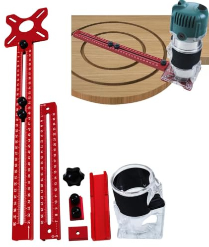 Dima Taglio Circolare Fresatrice ausiliaria per guida di rifilatura da | Maschera Fresatrice Router Trimmer Legno Adatto Per Lavorazione Del Legno, Officina Domestica, Industria