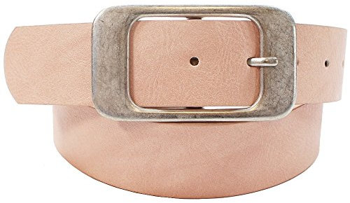 Damen Vintage Ledergürtel Inn Style Länge 80 cm, Farbe Rosa
