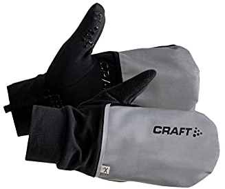Craft Unisex Handschuhe Hybrid Weather Glove 1903014 Silver/Black, XS