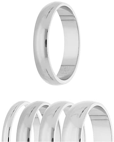 Treuheld® 925 Silber Ring - Größe 62 (22), Breite 3mm - Damen & Herren - glänzend - Geburtstag, Vorsteckring, Verlobung, Sterling Ehering, Hochzeit