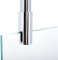 Schulte barre de stabilisation laiton chromé 80 cm, fixation au plafond, pour Schulte paroi de douche verre 5 à 8 mm, béquille de renfort universel à raccourcir