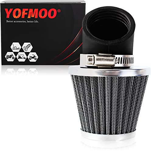 YOFMOO Filtro dell'aria per la pulizia del filtro dell'aria da 38 mm, 39 mm, 40 mm, con angolo di 45 gradi, per moto da 50 cc - 90 cc, 110 cc, 125 cc, 150 cc, 200 cc, moto, ATV, quad, scooter