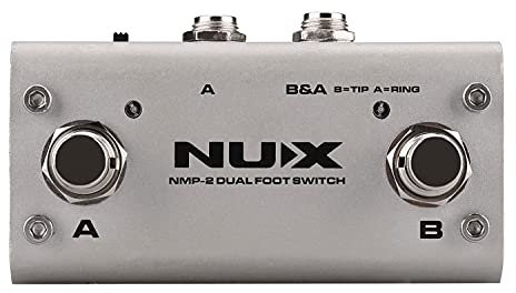 NUX NMP-2 Dual Foot Switch Controller for Guitar Effects & Amplifiers, 9Vdc, 200g