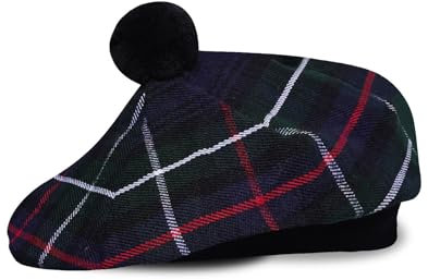 UMAM Tam o' Shatner Tammy-Mütze aus Acrylwolle, traditionell, flache Motorhaube, Kilt, viele Tartans, Mackenzie 009tcp, Einheitsgröße