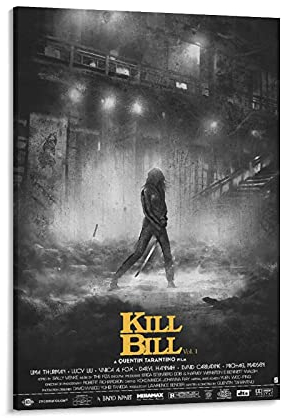 GNKIO Kill Bill Quentin Tarantino Violence Aesthetics Movie Poster 8 (1) Poster Dekorative Malerei Leinwand Wandkunst Wohnzimmer Poster Schlafzimmer Malerei 24x36inch(60x90cm)