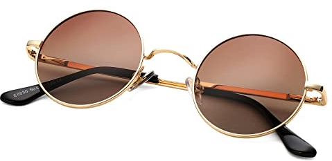 COASION Retro Kleine Runde Polarisierte Sonnenbrille für Männer Frauen