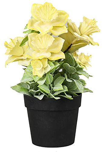 Künstliche Geranie Blumen Pflanze Kunstpflanzen Kunstblume mit Topf