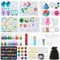 IGUGI Kit de Moules et Outils de Coulée de Résine,Moule de Bricolage de Silicone,Silicone Moule pour Bijoux en Époxy Résine, pour la Fabrication de Bijoux en Cristal Pendentif Bracelet