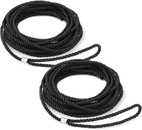 GRONGU Extension Ladder Rope Replacement Compatible with Werner AC30-2 Extension Ladder Replacement Ropes Part Accessories for All Extension Ladders Up to 40 Foot with Single Pulley - 2 Pack