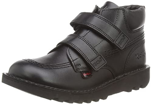 Kickers Boy's Kick Hi Roll Ankle Boot | Sturdy Ankle Boot Design | Everyday Comfort Fit, Cushioned for All-Day Wear