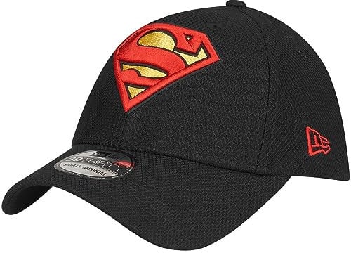 New Era 39Thirty Stretch Diamond Tech Cap - Superman - S/M Black