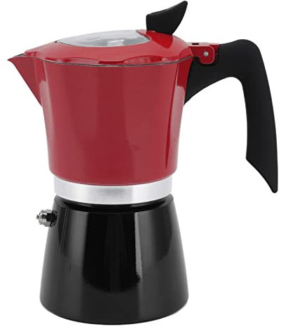 Moka Pot 6 Tasses/300 Ml, Cafetière Portable avec Poignée Anti-brûlure, Cafetière Italienne Classique en Aluminium, Ne Convient Pas à L'induction (N ° 6 Pot 300ML)