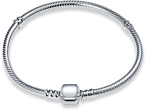 Pandach Bracelet Pour Femme Pandora charms avec Fermoir Cœur en Argent 925,Bijoux Femme Cadeaux Noël Femme Anniversaire Fête des Mères