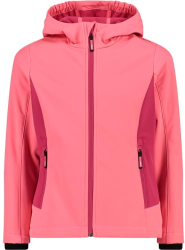 CMP - Kid G-Jacke mit fester Kapuze, Glanz-Fuxia, 176