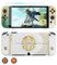 GLDRAM Dockable Schutzhülle Kompatibel mit Nintendo Switch OLED Modell, Zubehör-Kit mit Skin Cover, Displayschutzfolie und 2 Daumengriffkappen für Zelda Switch OLED Konsole & Joy Con Controller