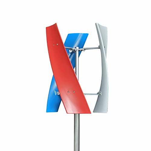 400W Windgenerator,Wendel Windkraftanlage Power-Turbine Vertikal 3-Klinge Vertikale Windgenerator Windrad Windturbine Windkraftanlage mit Regler