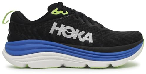 HOKA One One 1127929-BTRC Gaviota 5 Black/Electric Cobalt Men's Scarpe Taglia US 9.5