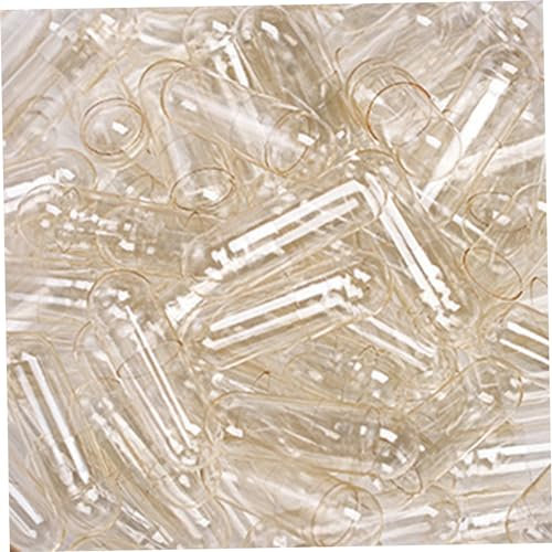 1000pcs Capsule de gélatine vide Taille 0 Capsules de pilule vides claires Capules de gel pour le supplément de bricolage Foulage en poudre (blanc bleu)