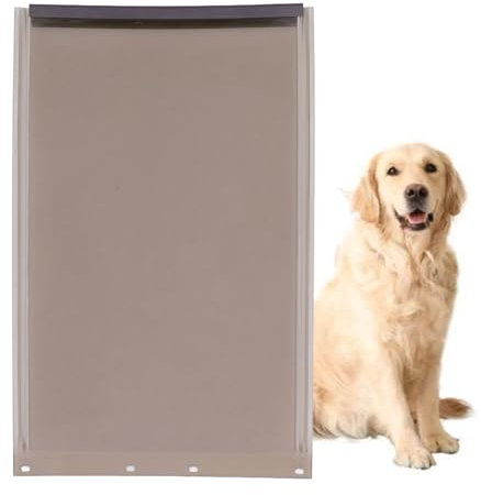 Solapas de repuesto para puerta de perro, puerta de casa de perro o perrera, productos y suministros para mascotas, tira de plástico TPU segura para puerta de perro o gato (L)