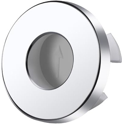 LOVIVER Waschbecken-Überlauf-Abdeckungsring, Badezimmer-Waschbecken-Waschbecken-Kappen, Waschbecken-Einsatz-Ersatz, praktische Waschbecken-Loch-Abdeckung für, Silber