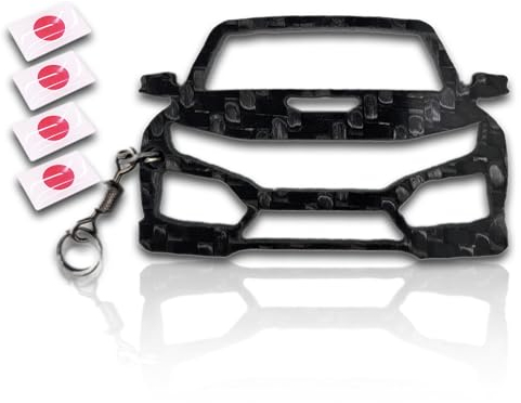 FORTILLO Handgemachte Schlüsselanhänger kompatibel mit Civic Type R (2017-2021 FK8)