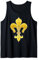 Mittelalterliches Wappen Lilie - Gold Silber T-Shirt Tank Top