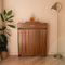 Jack Stonehouse Radiator Cover with Storage Drawer | Traditional Sturdy MDF Wooden Radiator Heater Grill Cabinet Covers For Living Room Bedroom Hallway Furniture (Vertical Slat - Wood, Small)