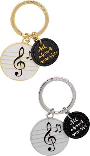 gold, Schlüsselanhänger Noten - All about music