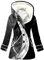 Wintermantel Damen Lang Daunenmantel Damen Aufdruck Mantel Winterjacke Damen Warm Gefüttert Jacke Damen Winter Fleecejacke Damen Mit Kapuze Daunenjacke Dicke Wollmantel Frauen Mit Taschen