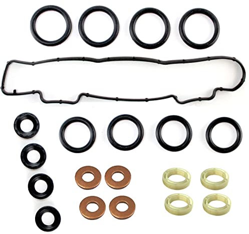 Kit Montage Joint Injecteur AVEC Joint d'Admission ET Joint de Cache Culbuteur compatible pour BERLINGO C2 C3 C4 C5 II III XSARA PICASSO 1007 206 207 CC SW 307 308 407 PARTNER 1.6 HDI - 1610564580