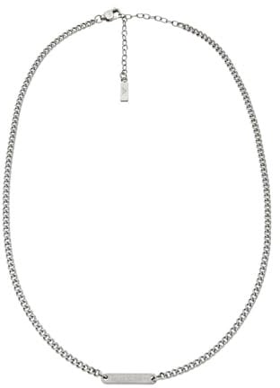 EMPORIO ARMANI Herren Silber-Ton Edelstahl Halskette, EGS3188040