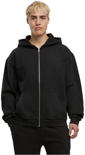 Urban Classics Herren Kapuzenpullover Vintage Heavy Zip Hoodie, lässiger Männer Hoodie mit Zipper, aus Schwerer Baumwollmischung, Größen S - 5XL