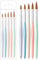 Jorun 5 Pcs Acrylic Nail Brush Set - Professional Size 4/6/8/10/12 Acrylic Brush for Acrylic Powder & Acrylic Monomer Liquid Nail Art Brushes - Acrylic Brushes for Nails for DIY Home