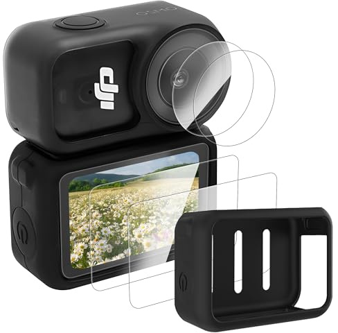 Debmale Osmo Nano Silikon Schutzhülle - Zubehörset mit Objektiv Displayschutzfolie Weiche Silikon Schutzhülle Kratzfest stoßfest für DJI Osmo Nano Kamera Zubehör