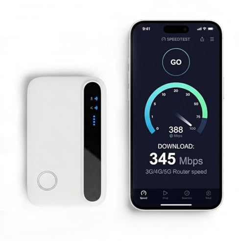 Portable Wifi Router,Mobile Travel Hotspot Router with Sim Card Slot Play,Pocket 4G 5G Mifi Internet Portable Wi-fi mifi Router,mobile Hotspot Dongle up to 15 devices 24 Hours Wireless Wi-Fi Outdoor
