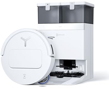 ECOVACS DEEBOT T50 Omni Gen3 Saugroboter, 25.000 Pa | 81 mm ultraflach, ZeroTangle 3.0 für Tierhaare, TruEdge 2.0, 75 °C Heißwasser-Moppwäsche