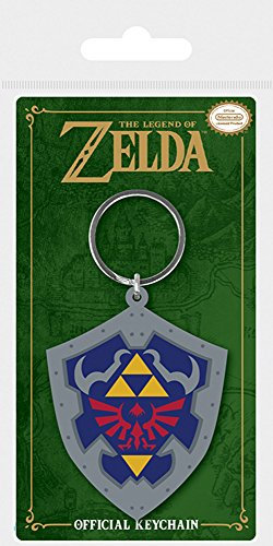 empireposter Legend of Zelda, The – Hylian Shield – Portachiavi in Gomma – 4,5 x 6 cm